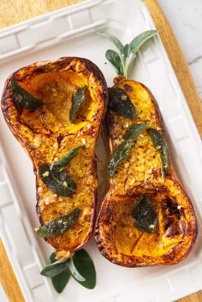 Roasted Butternut Squash with Sage Recipe