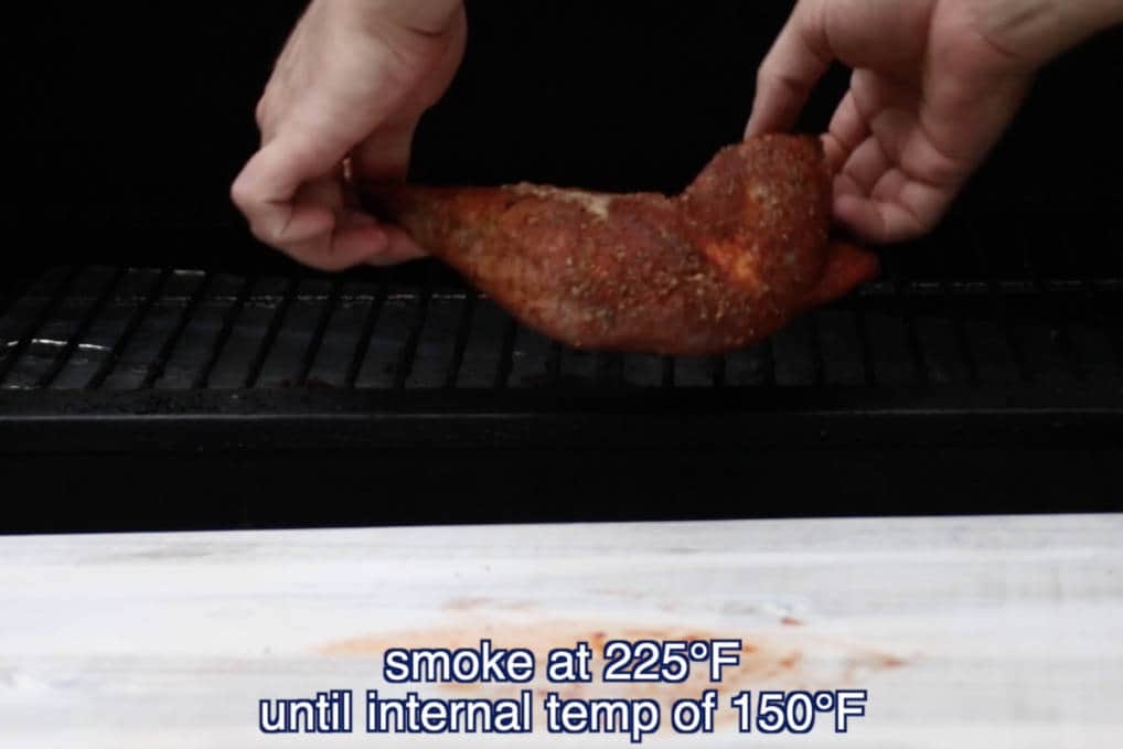 Weston Indoor Smoker Smoked Turkey Legs using Internal Probe 