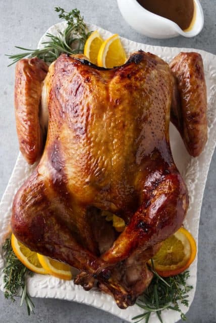 Brown Sugar Bourbon Brined Traeger Smoked Turkey - A License To Grill