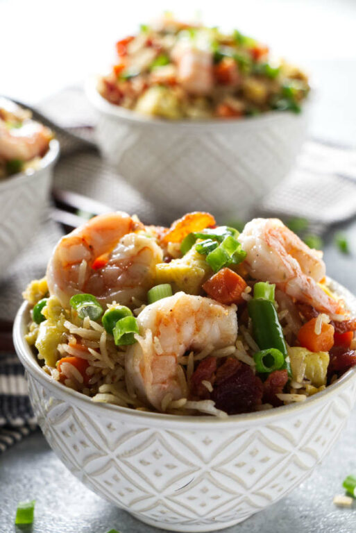 Blackstone Shrimp Fried Rice - A License To Grill