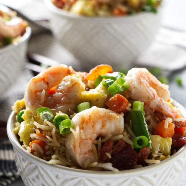 Blackstone Shrimp Fried Rice - A License To Grill