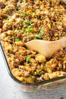 Traeger Smoked Cornbread Stuffing - A License To Grill