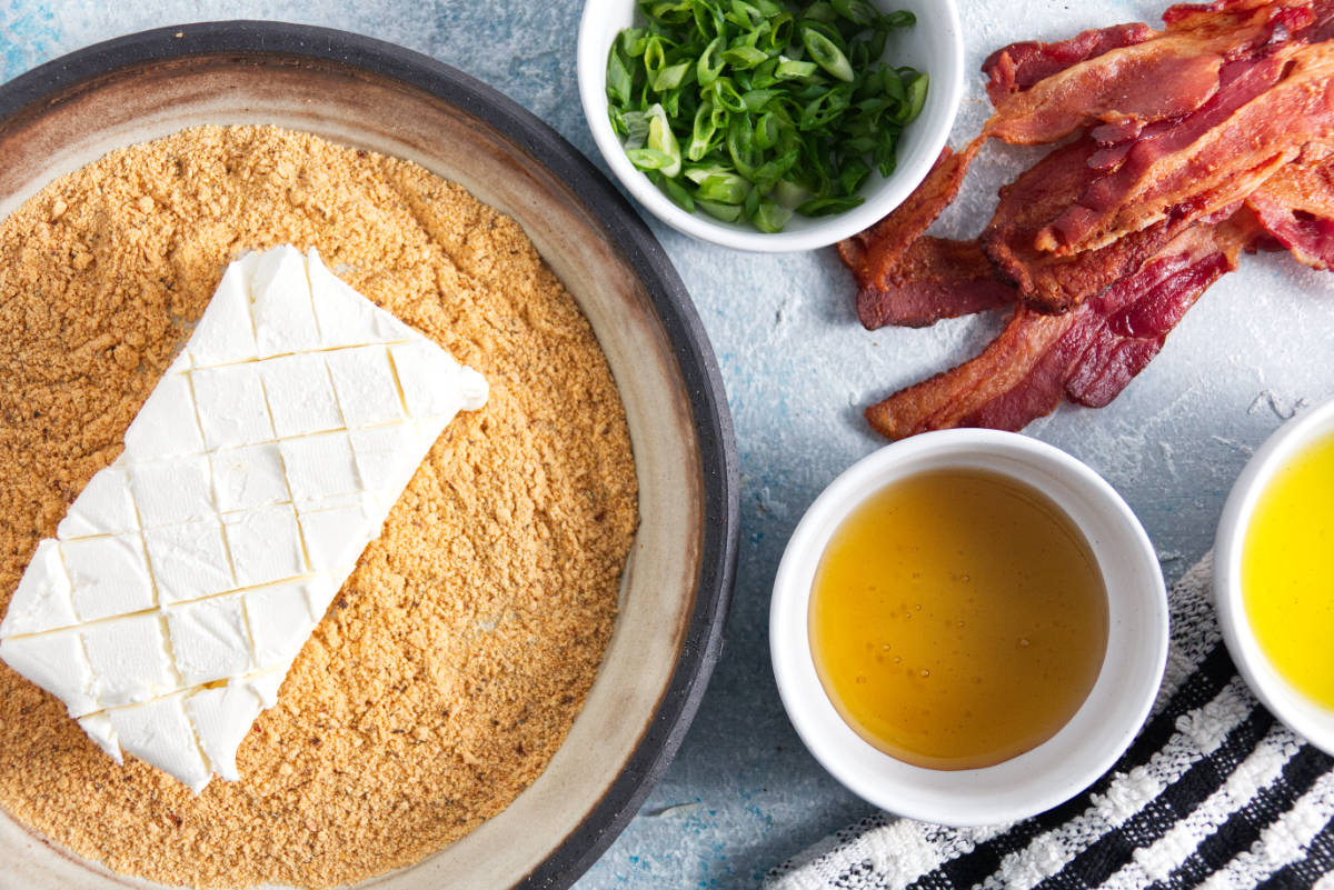 ingredients for Traeger smoked cream cheese