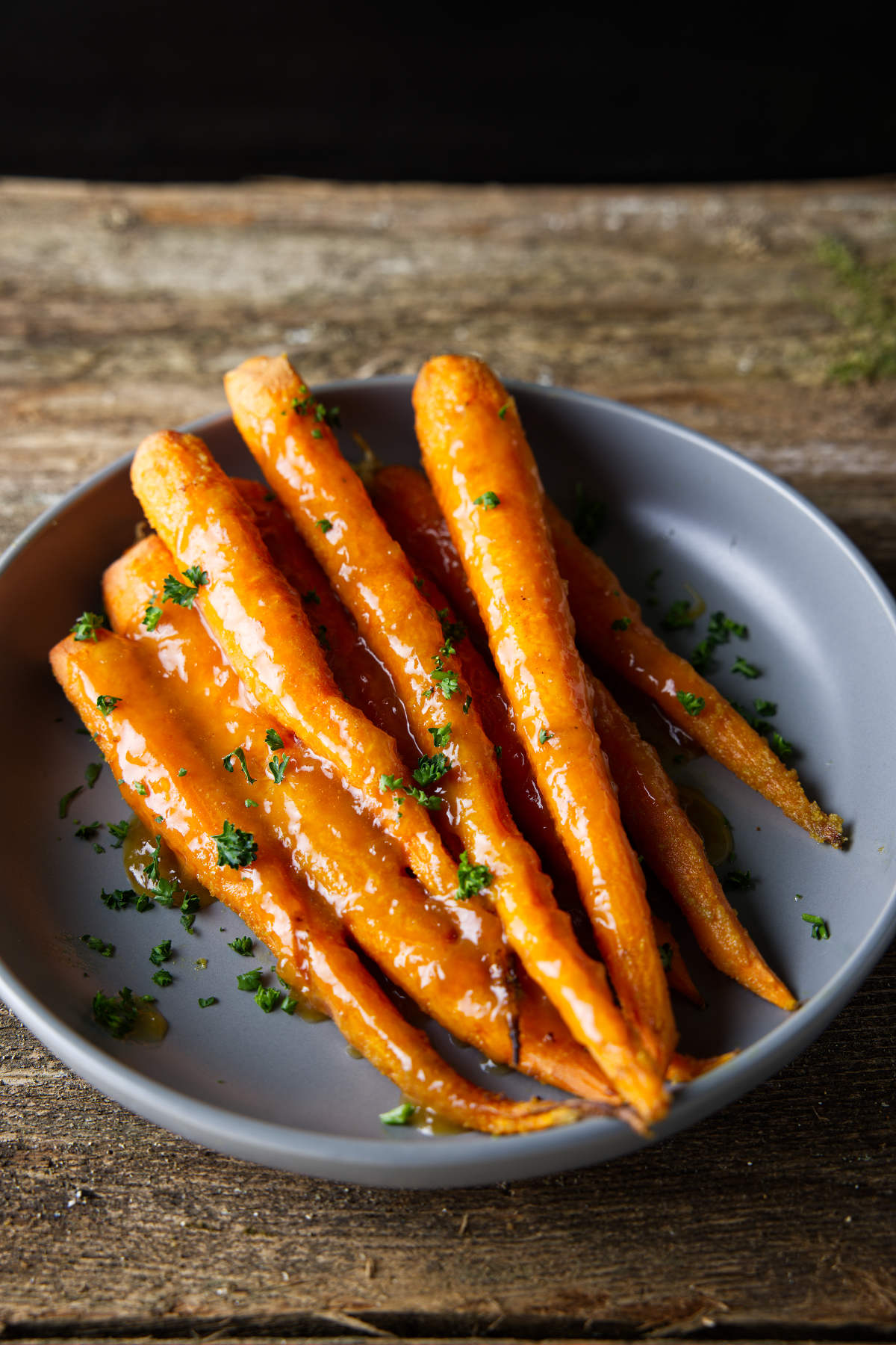 Glazed carrots in a bowl.