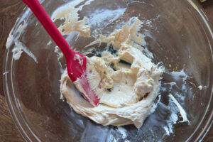 Cream cheese filling for stuffed French toast.